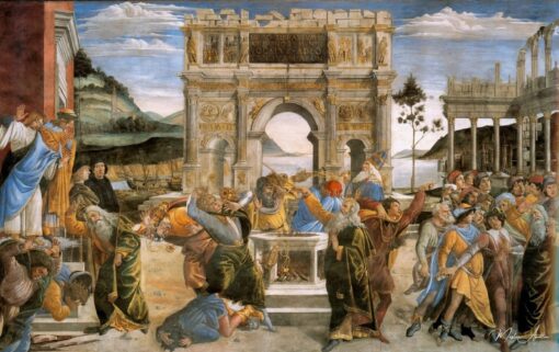 Punition du groupe Korah – Sandro Botticelli Sandro Botticelli 2