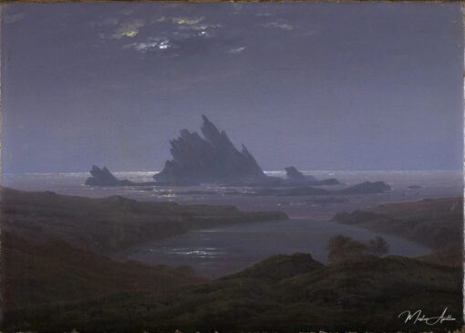 Récif de rocher sur la plage de mer – Caspar David Friedrich Caspar David Friedrich