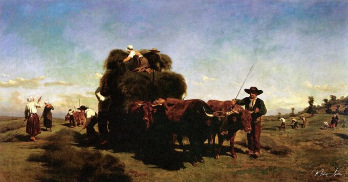 Haymaking in the Auvergne – Rosa Bonheur Rosa Bonheur