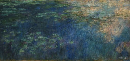 Réflexions de nuages sur l’étang de nénuphars – Claude Monet Claude Monet