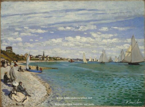 Régates à Sainte-Adresse – Tableau Monet Claude Monet