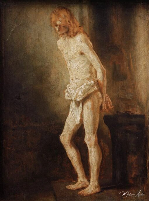 Rembrandt, Le Christ au pilier de la flagellation – Rembrandt van Rijn Rembrandt van Rijn