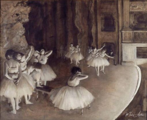 Répétition d’un ballet sur la scène – Edgar Degas Edgar Degas