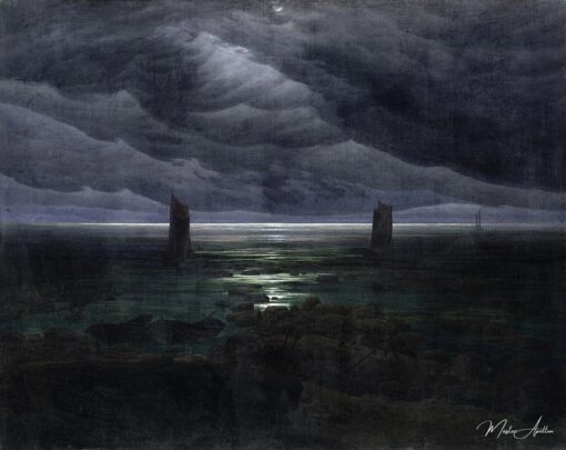 Rivage au clair de lune – Caspar David Friedrich Caspar David Friedrich