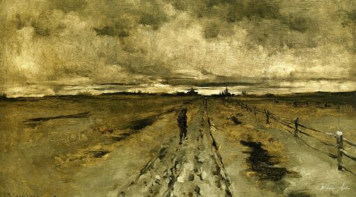 Road Scene, Cincinnati – John Henry Twachtman John Henry Twachtman