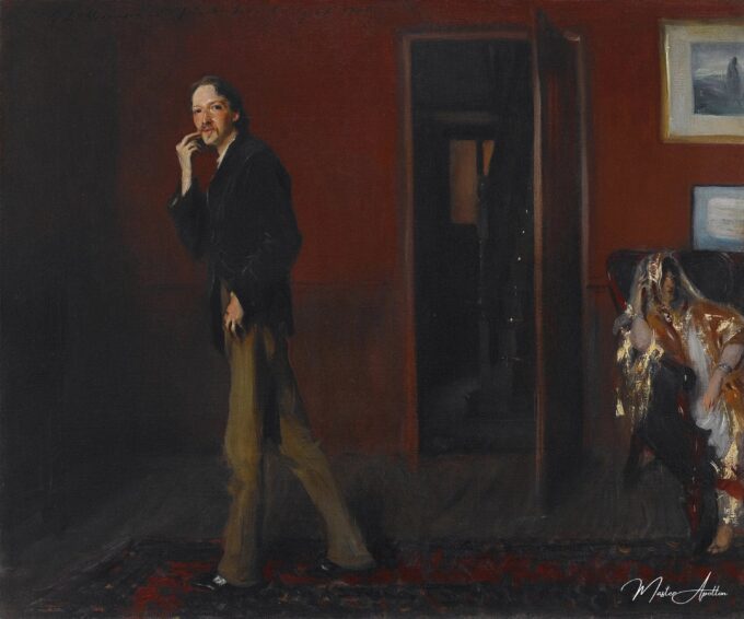 Robert Louis Stevenson et sa femme – John Singer Sargent John Singer Sargent