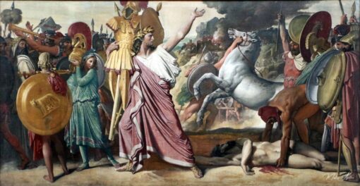 Romulus, vainqueur de l’acronyme, apporte le butin dans le temple de Janus – Jean-Auguste-Dominique Ingres Jean-Auguste-Dominique Ingres