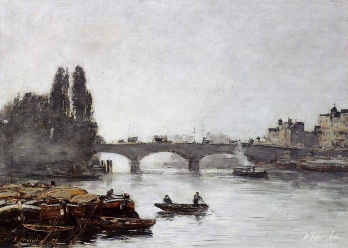 Rouen, the Pont Corneille, Fog Effect – Eugène Boudin Eugène Boudin 2