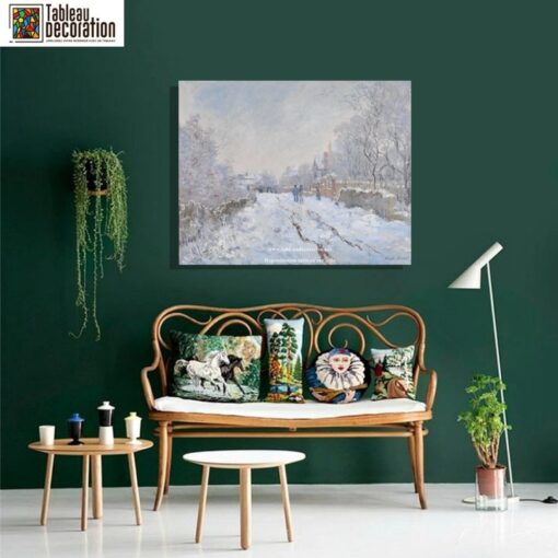 Rue sous la neige, Argenteuil – Tableau neige Monet Claude Monet 6