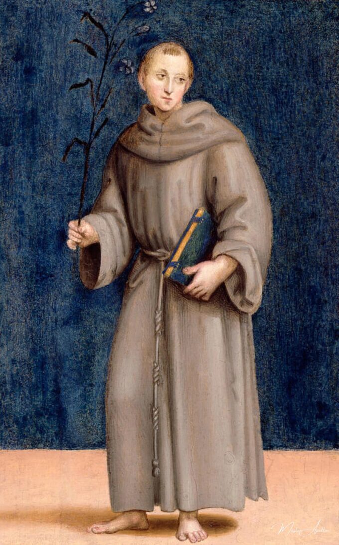 Saint Antoine de Padoue du retable Colonna – Raphaël (peintre) Raffaello Sanzio (Raphaël)