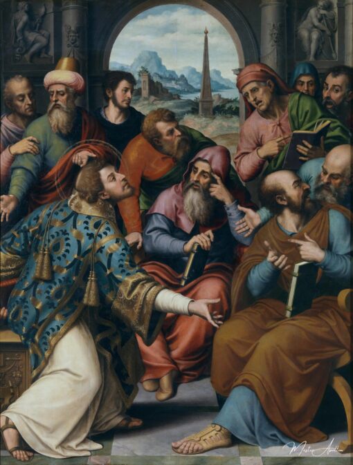 Saint Étienne dans la synagogue – Vicente Juan Masip Vicente Juan Masip