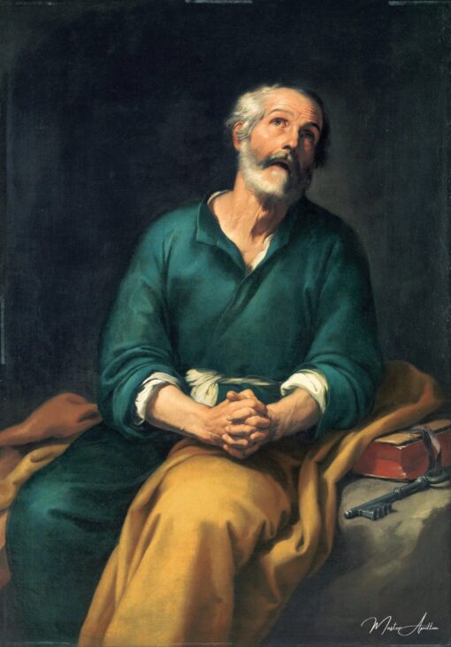 Saint Pierre en larmes – Bartolomé Esteban Murillo Bartolomé Esteban Murillo