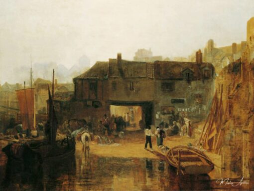 Saltash avec le bac de fleuve – William Turner William Turner
