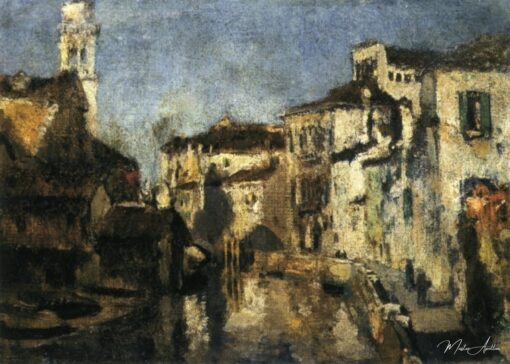 San Trovaso Square, Venice – John Henry Twachtman John Henry Twachtman
