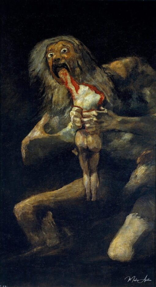 Saturne dévorant un de ses fils – Francisco de Goya Francisco de Goya