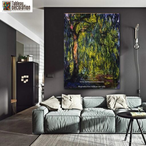 Saule pleureur – Reproduction peinture tableau Monet Claude Monet 4