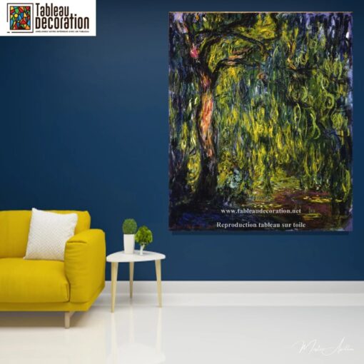Saule pleureur – Reproduction peinture tableau Monet Claude Monet 3