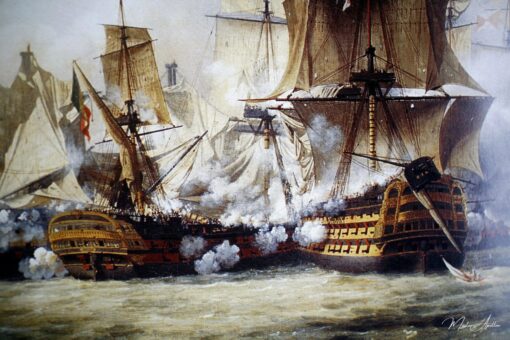 Scène de la bataille de Trafalgar – Louis Philippe Crepin Louis-Philippe Crépin