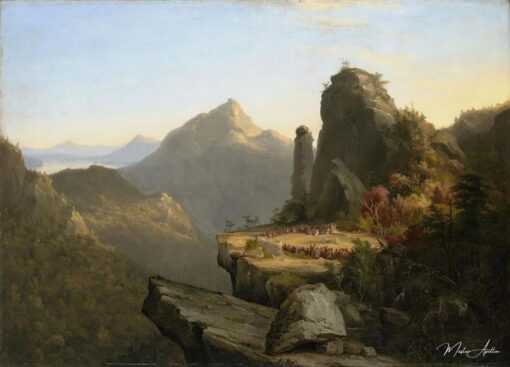 Scène du dernier des mohicans Cora à genoux aux pieds de Tamenund, 1827 – Thomas Cole Thomas Cole