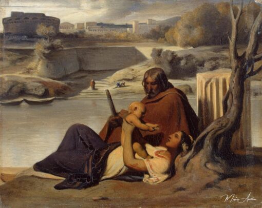Se reposer sur les rives du Tibre – Paul Delaroche Paul Delaroche 2