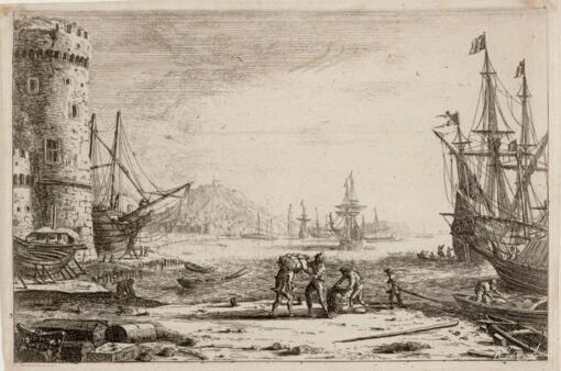 Seaport with a big tower – Claude Lorrain Claude Lorrain