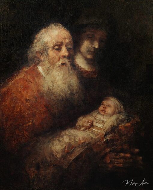 Siméon avec le petit Jésus – Rembrandt van Rijn Rembrandt van Rijn