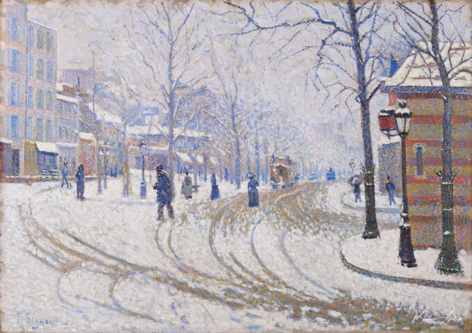 Snow, Boulevard de Clichy, Paris – Paul Signac Paul Signac
