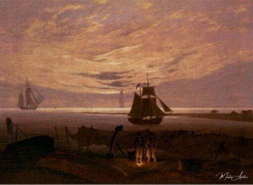 Soir à la Mer Baltique – Caspar David Friedrich Caspar David Friedrich