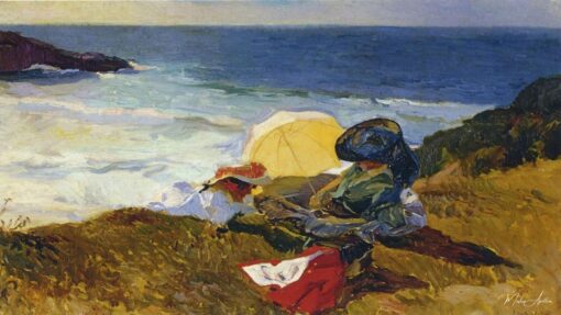 Soleil couchant à Biarritz – Sorolla Joaquín Sorolla