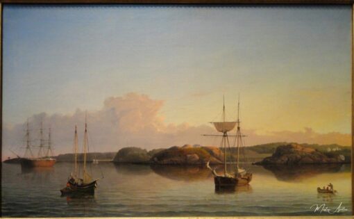 Stage Rocks et rive ouest de l’avant-port de Gloucester, 1857 – Fitz Henry Lane Fitz Henry Lane