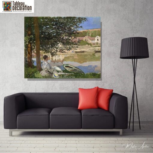 Sur les bords de Seine à Bennecourt – Tableau Monet Claude Monet 3