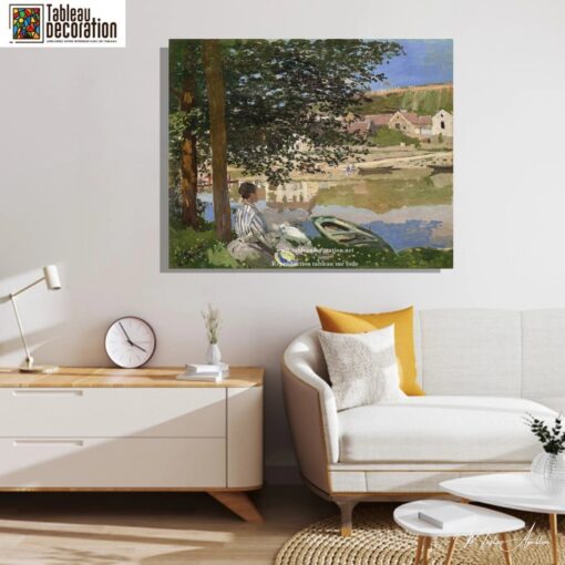 Sur les bords de Seine à Bennecourt – Tableau Monet Claude Monet 6