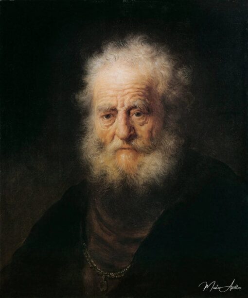 Tête d’étude d’une personne âgée – Rembrandt van Rijn Rembrandt van Rijn