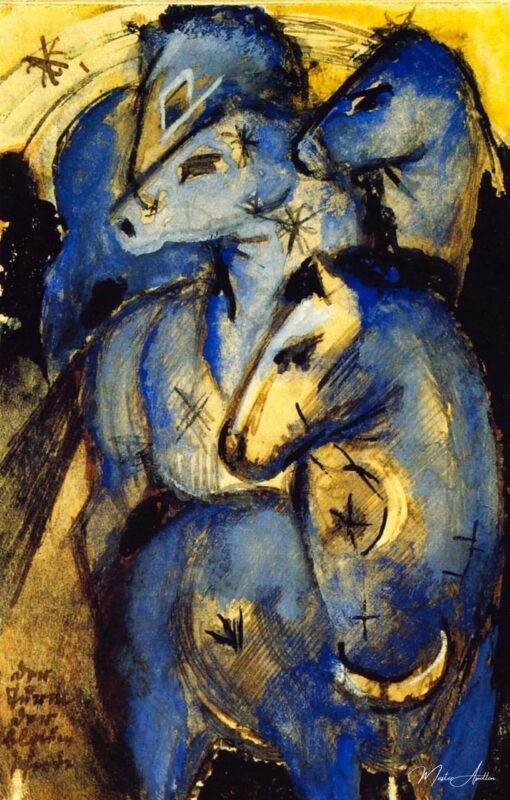 Tour du cheval bleu (carte postale) – Franz Marc Franz Marc