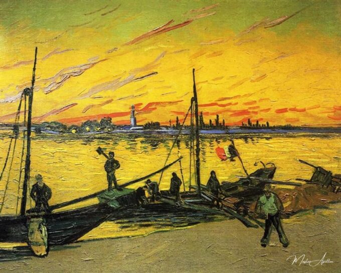 Travailleurs portuaires en Arles – Van Gogh Vincent Van Gogh 2