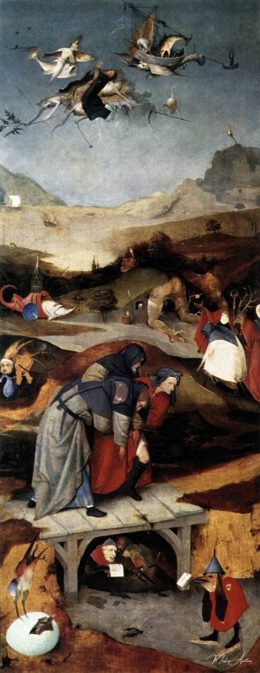Triptyque de la Tentation de Saint Antoine (aile gauche) – Jérôme Bosch Jérôme Bosch