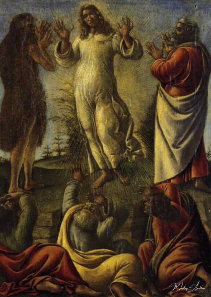 Triptyque représentant la Transfiguration, Jésus apparaissant à ses disciples avec les SS. Jérôme et Augustin – Sandro Botticelli Sandro Botticelli 2