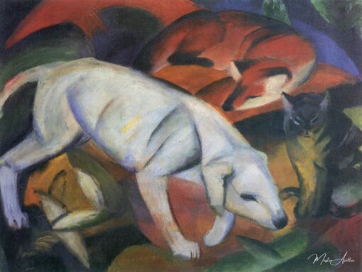 Trois animaux (chien, renard et chat) – Franz Marc Franz Marc