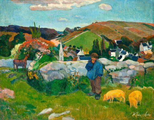 Troupeau de cochons en Bretagne – Paul Gauguin Paul Gauguin 2
