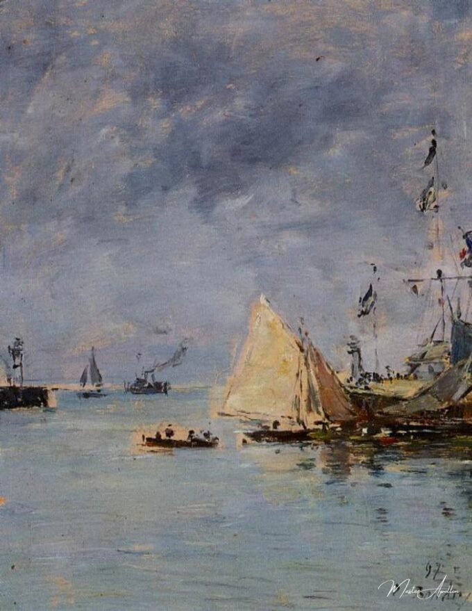 Trouville. La marée haute des Jettys – Eugène Boudin Eugène Boudin 2