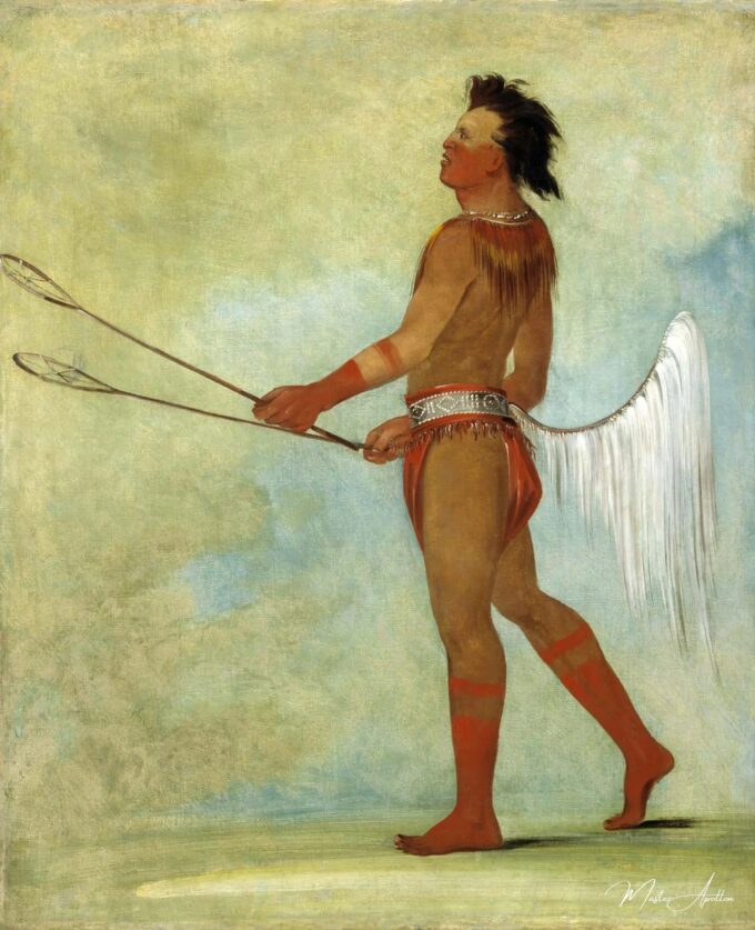 Tul-lock-chísh-ko, Drinks the Juice of the Stone, in Ball-player’s Dress (Choctaw) – George Catlin George Catlin 2