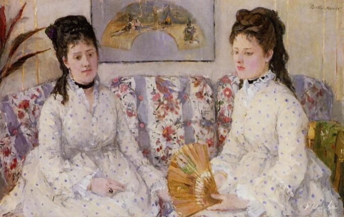 Two Sisters on a Couch – Berthe Morisot Berthe Morisot 2