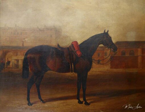 Un chargeur sur le terrain de parade d’Albany Barracks, Londres – John Frederick Herring Snr John Frederick Herring Sr