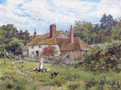 Un cottage du Surrey en juin – Edward Wilkins Waite Edward Wilkins Waite