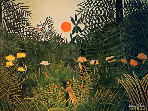 Un homme noir attaqué par un jaguar – Henri Rousseau Henri Rousseau 2