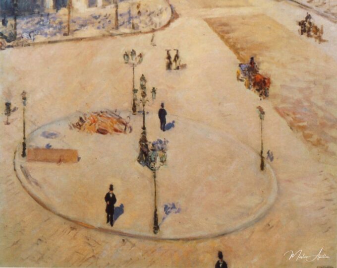 Un refuge, boulevard Haussmann – Caillebotte Gustave Caillebotte 2