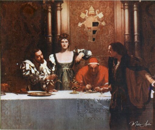 Un verre de vin avec César Borgia de John Collier John Collier 2