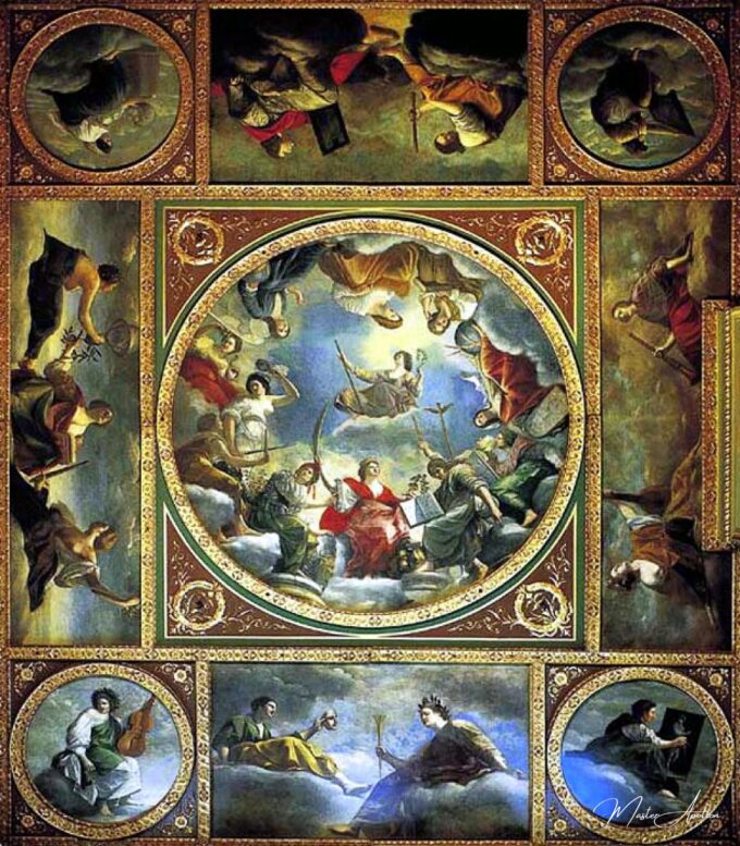 Une allégorie de la paix et des arts sous la couronne anglaise – Artemisia Gentileschi Artemisia Gentileschi