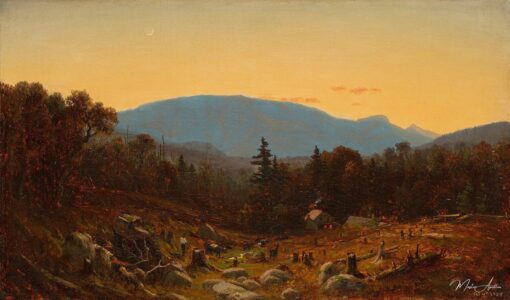 Une esquisse de la montagne Hunter, au crépuscule – Sanford Robinson Gifford Sanford Robinson Gifford 2