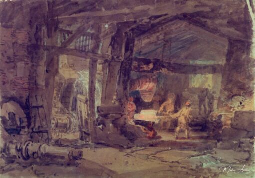 Une fonderie de fer – William Turner William Turner